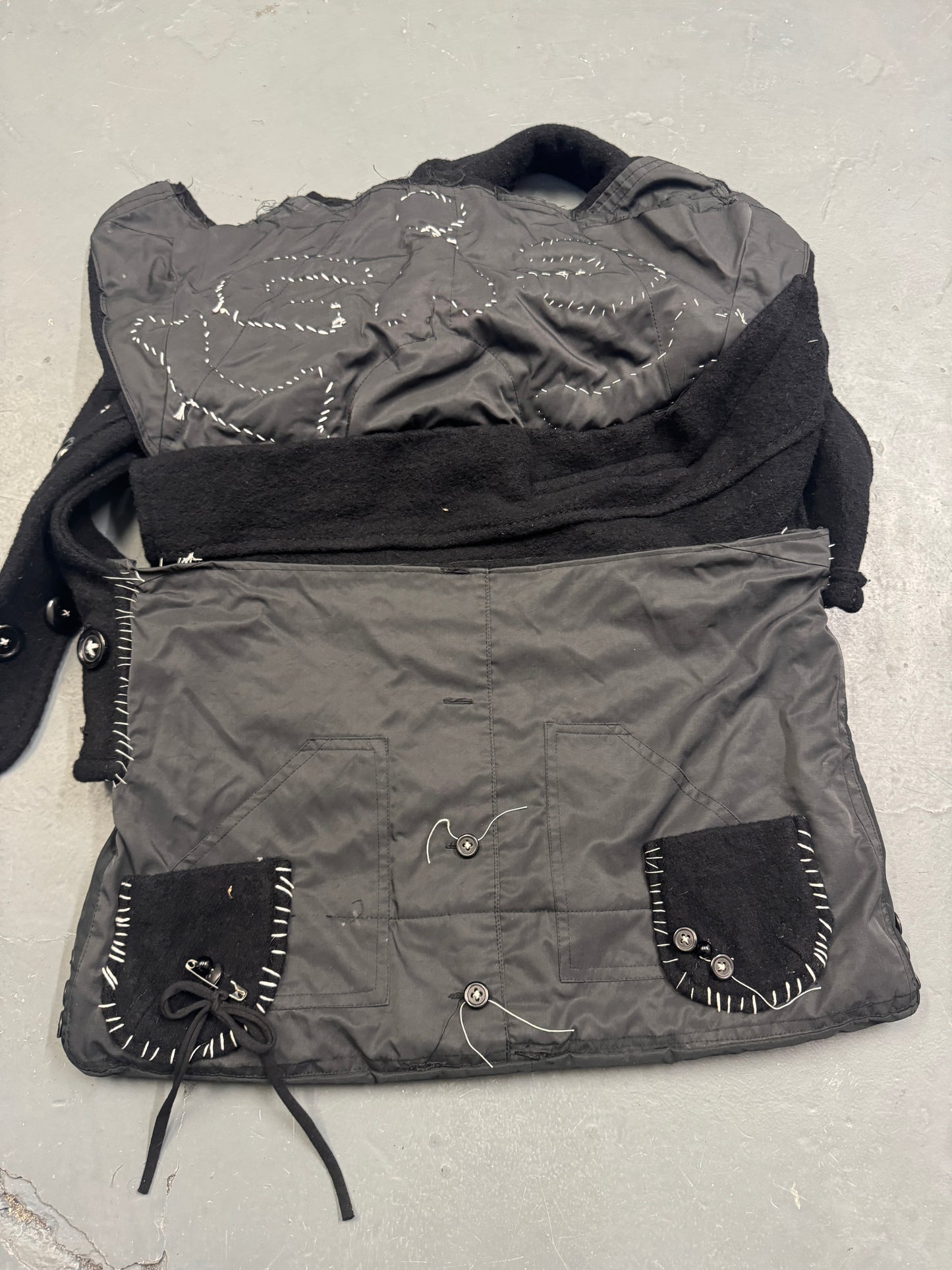 ellen poppy hill 1of1 stuffed bones hand stitch bag