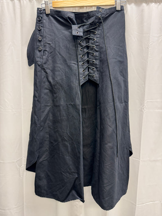 yohji yamamoto y’s lace through skirt
