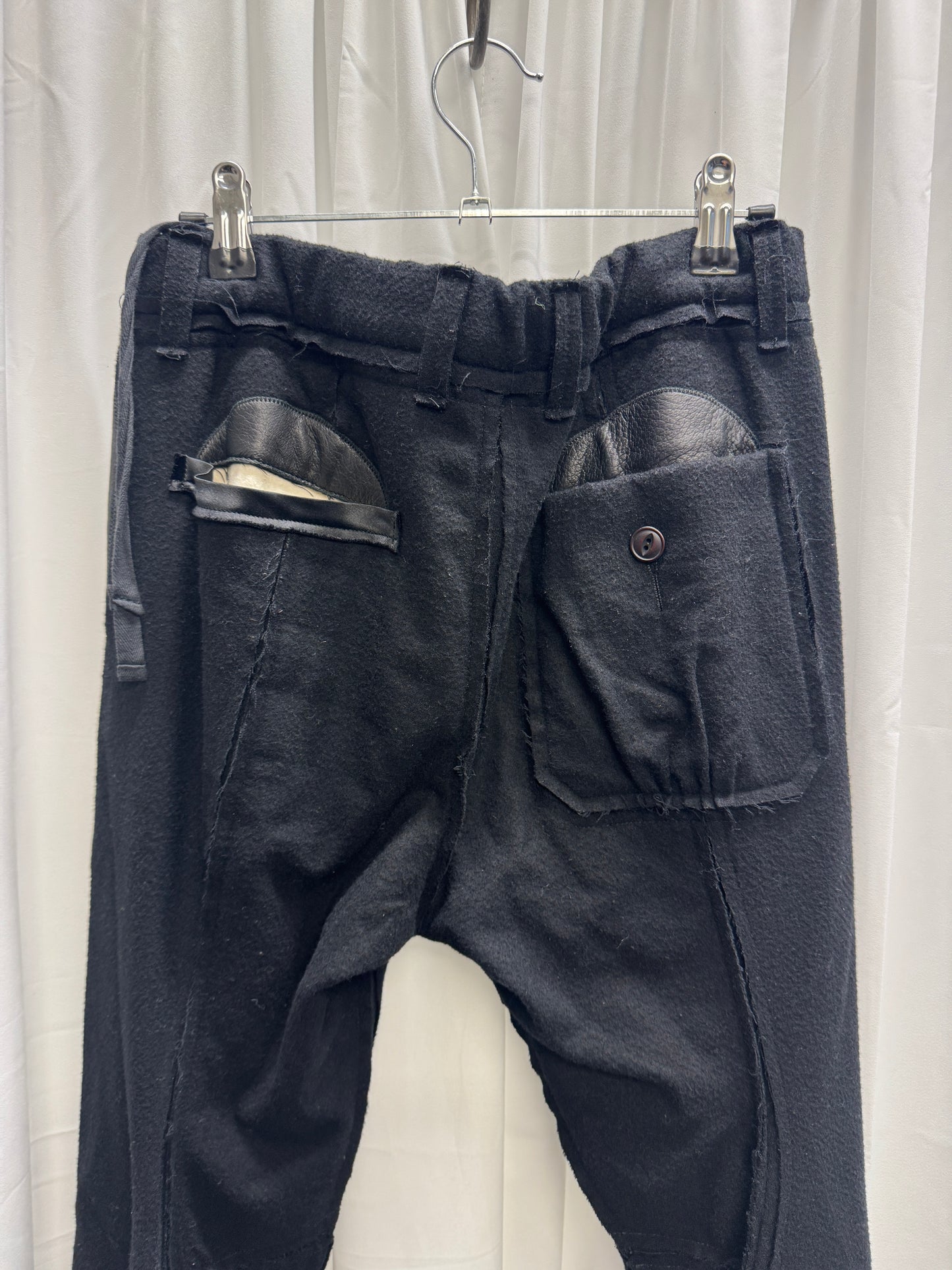 Takahiro Miyashita The Soloist AW15 Wool + Leather Articulated 3D Twist Trouser