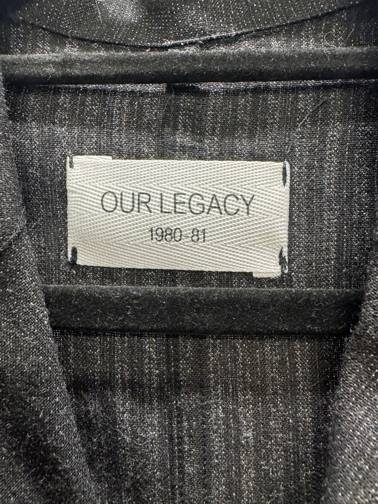 Our Legacy Early C.2007 Wool Split Blazer