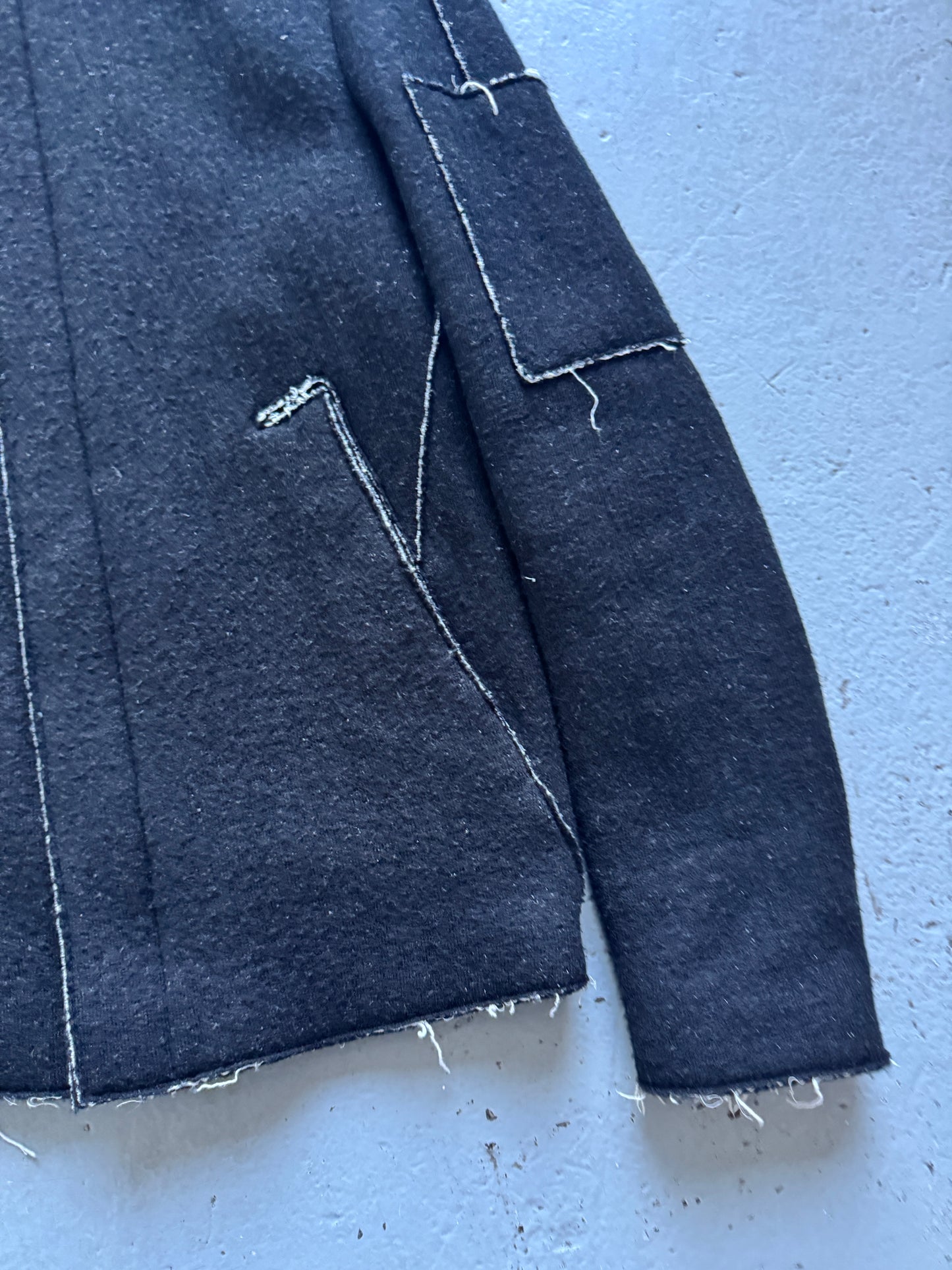 transit uomo thick wool hooded jacket