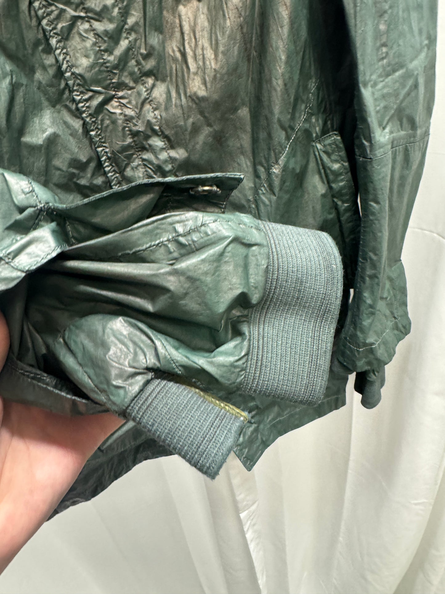 Carol Christian Poell /12 Mottled Green Chainseam Gloved NAS Parka