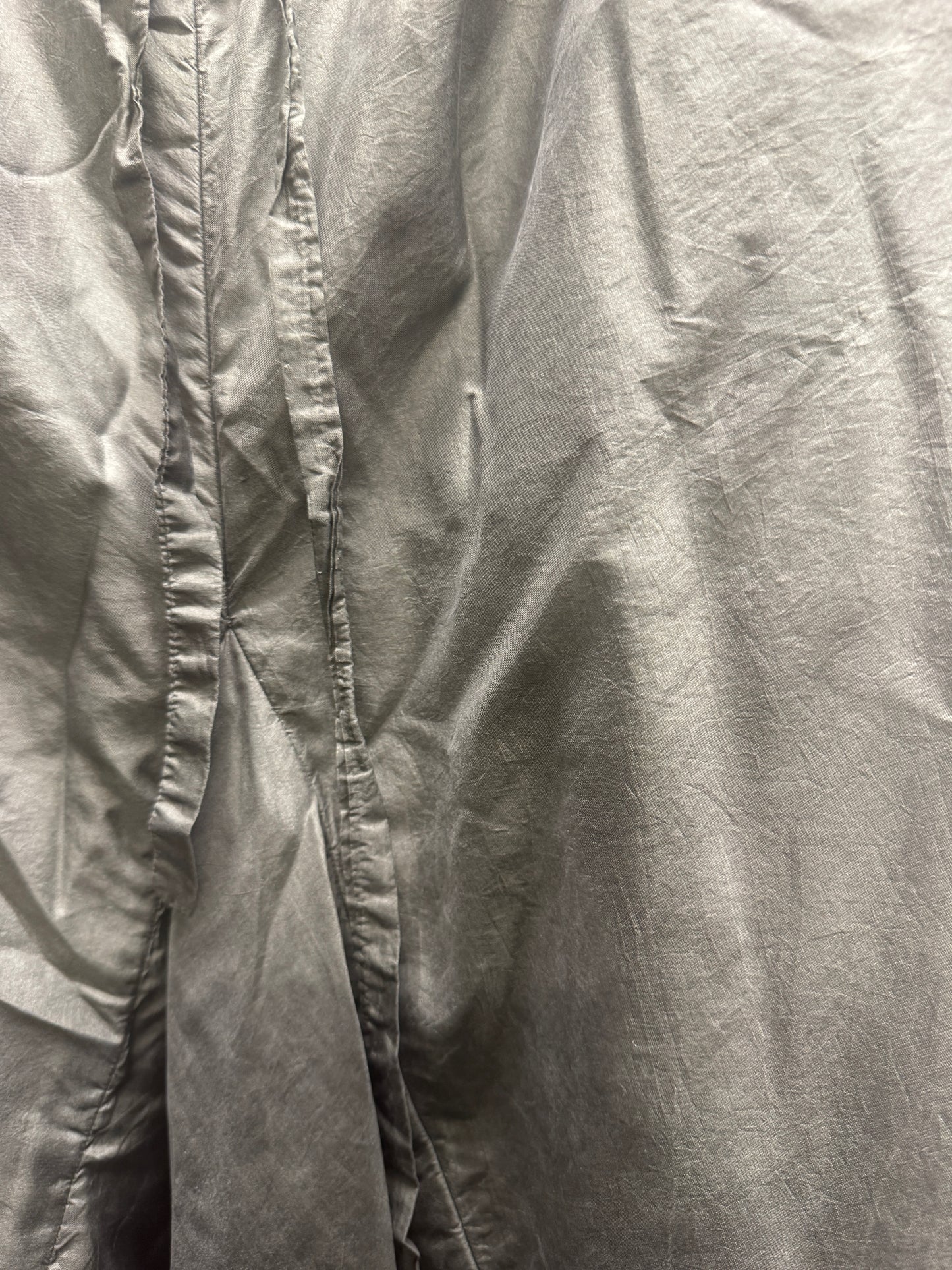 egg trading padded silk drop crotch crop trousers