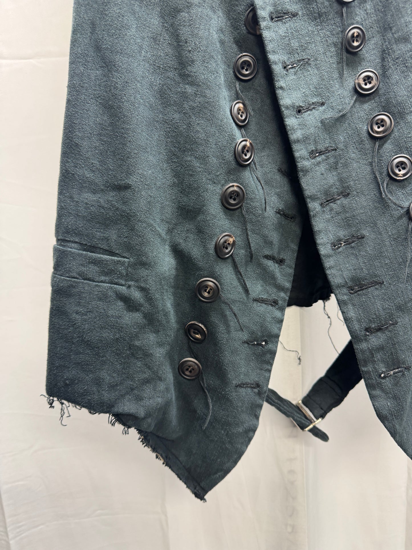 john alexander skelton double row button antique linen waistcoat
