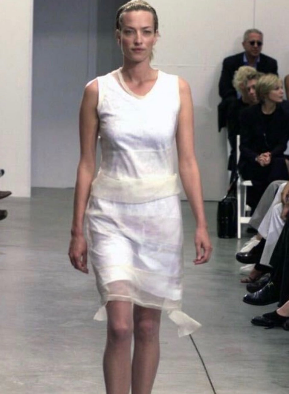 Helmut Lang SS99 Runway Layered Drape Skirt