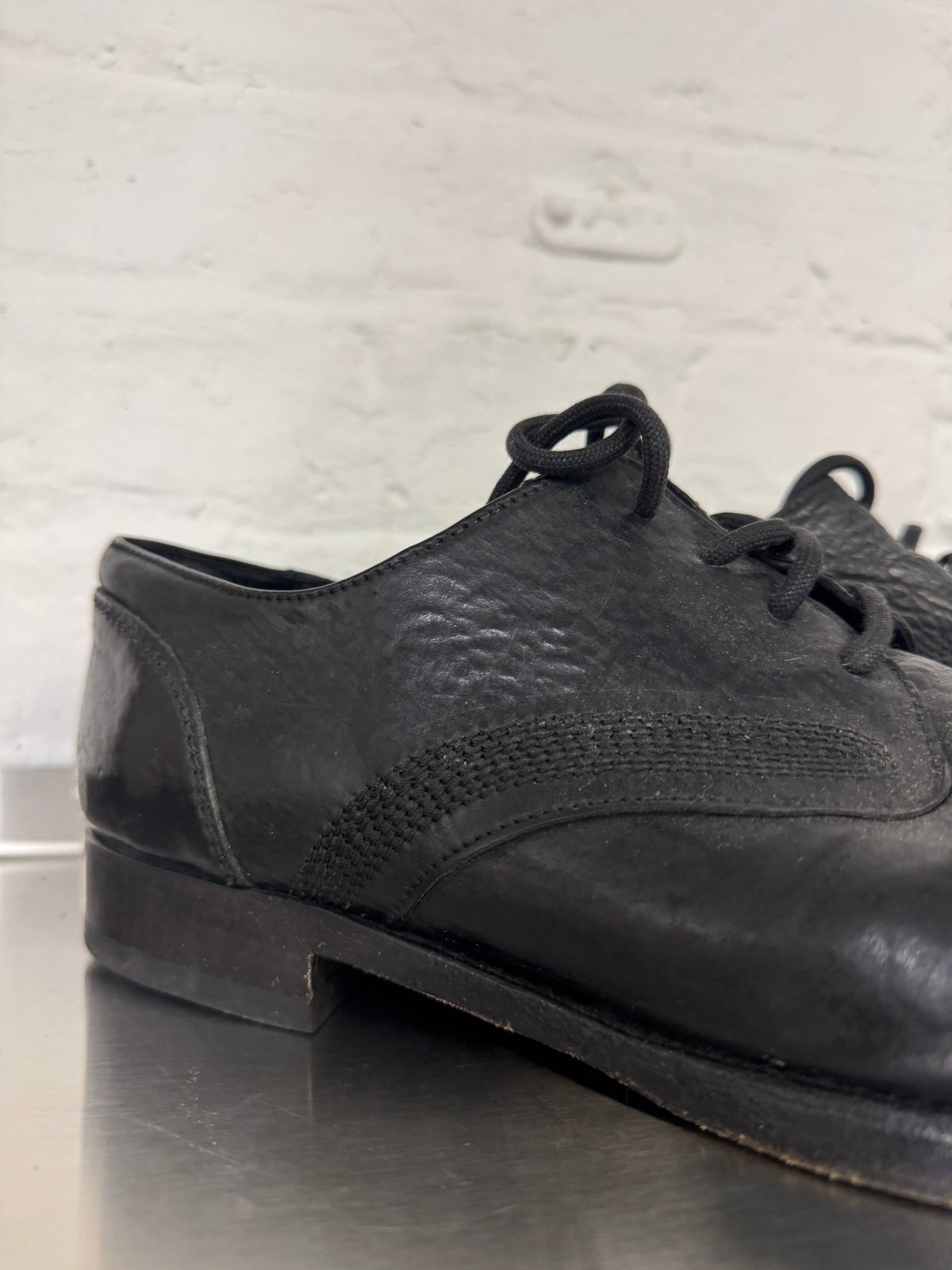 The Last Conspiracy Textured Horse Leather Derby
