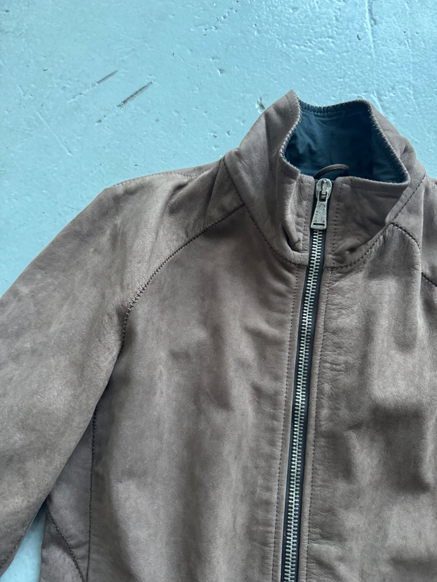 10sei0otto chainseam leather jacket