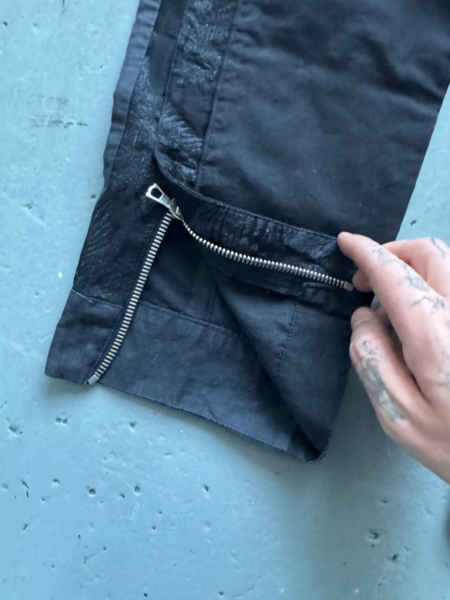 dries van noten side zip sailor trouser