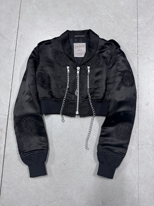 Yohji Yamamoto Cropped Chain Bomber