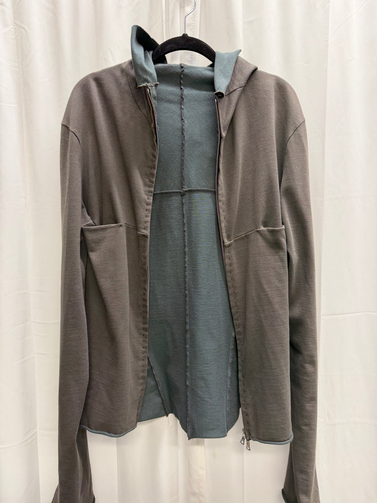 m.a+ Hooded One-Piece Aviator Jacket — Olive / Teal (M/L)