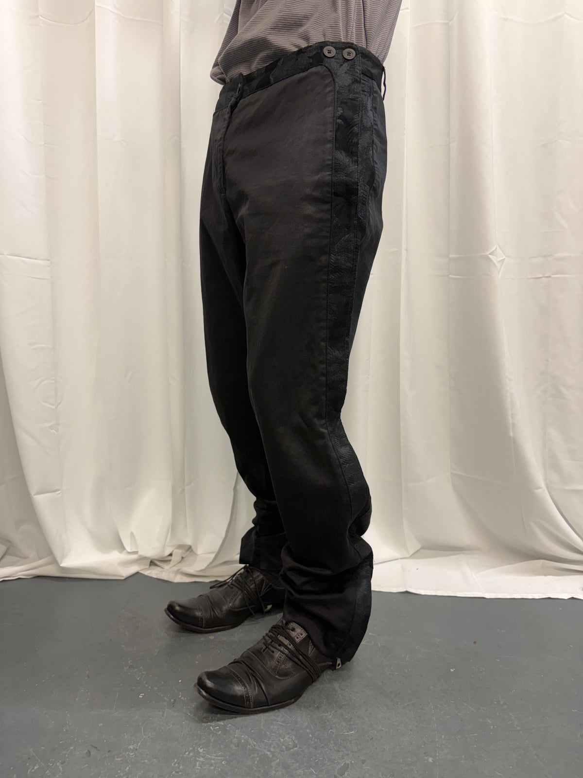 dries van noten side zip sailor trouser