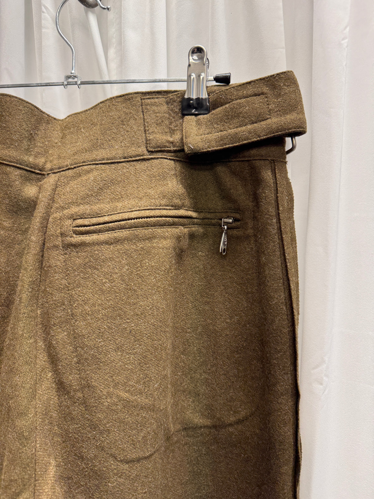 Dexter Wong c.2000 Velcro Astro Knee Felt Wool Trouser