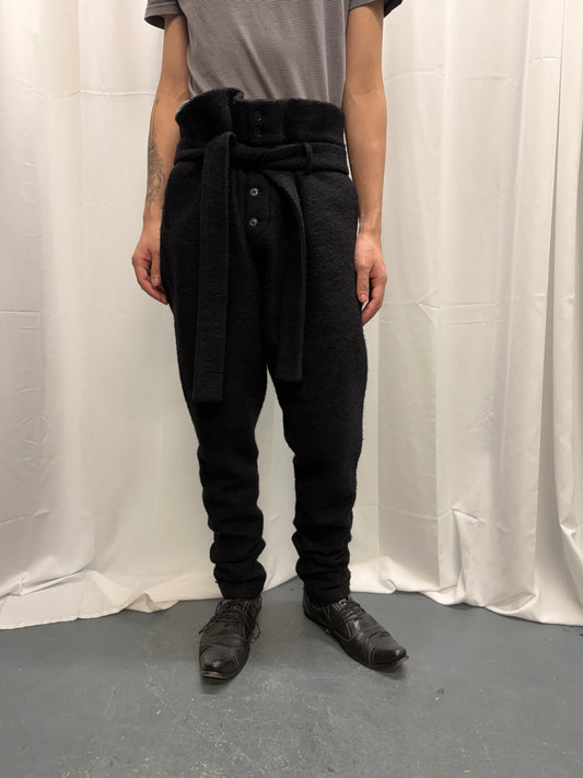 Cedric Jacquemyn hraun felt wool faun trouser
