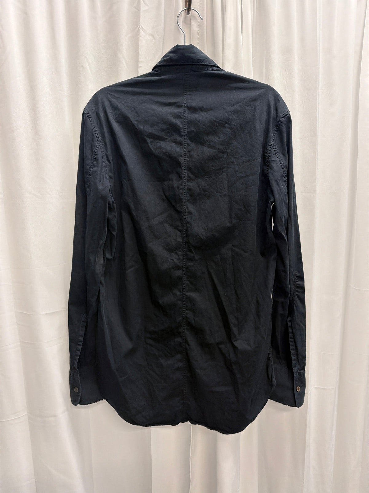 Carol Christian Poell High Collar Button-Up Cotton Shirt (XS)