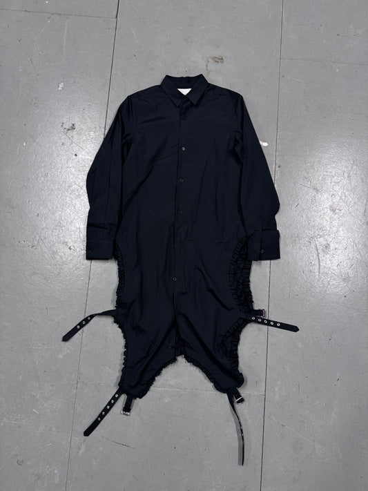 CDG Noir Kei Ninomiya Extended Buckle Shirt