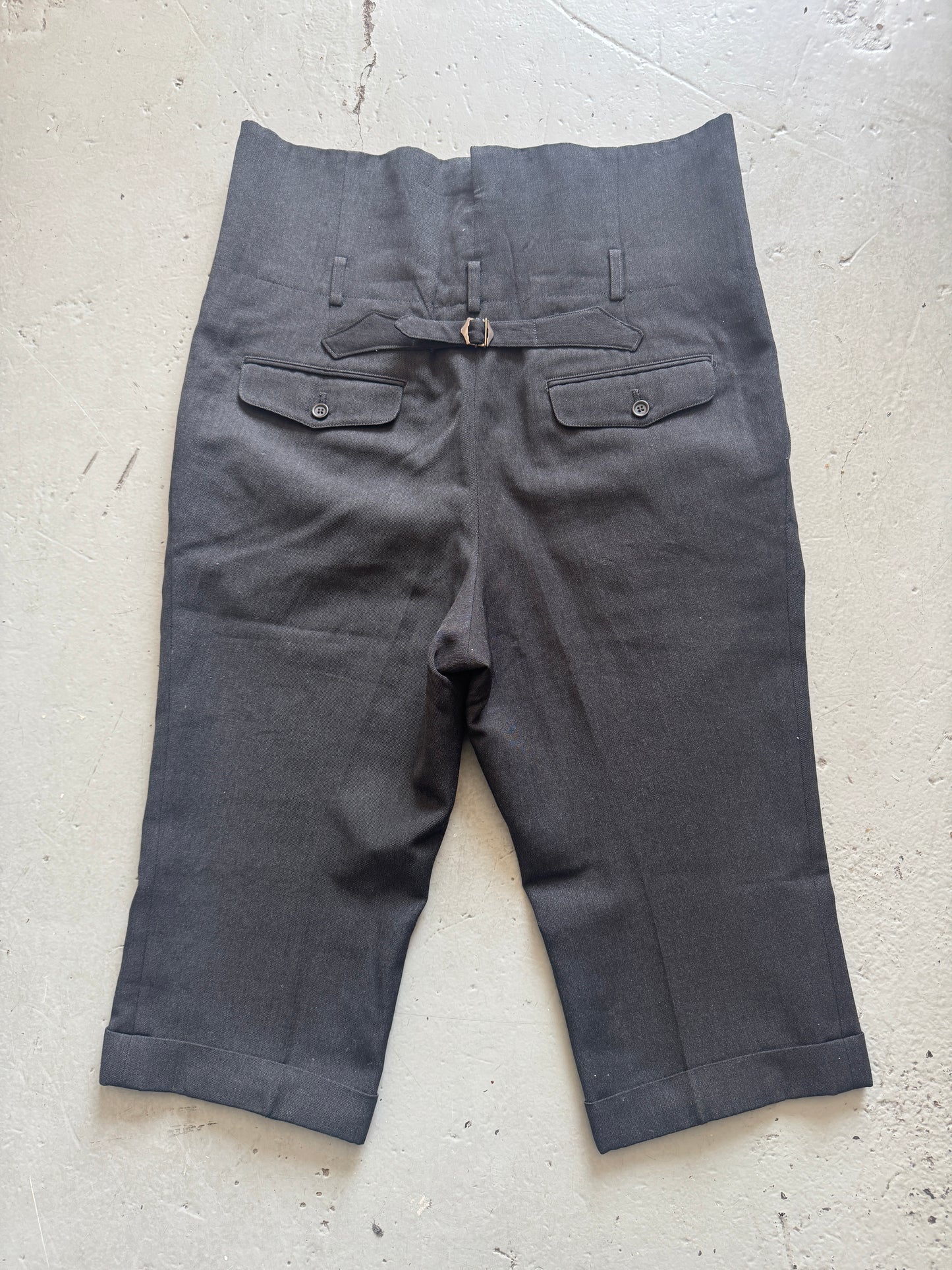 masaki matsushima homme extended waistband capri trouser