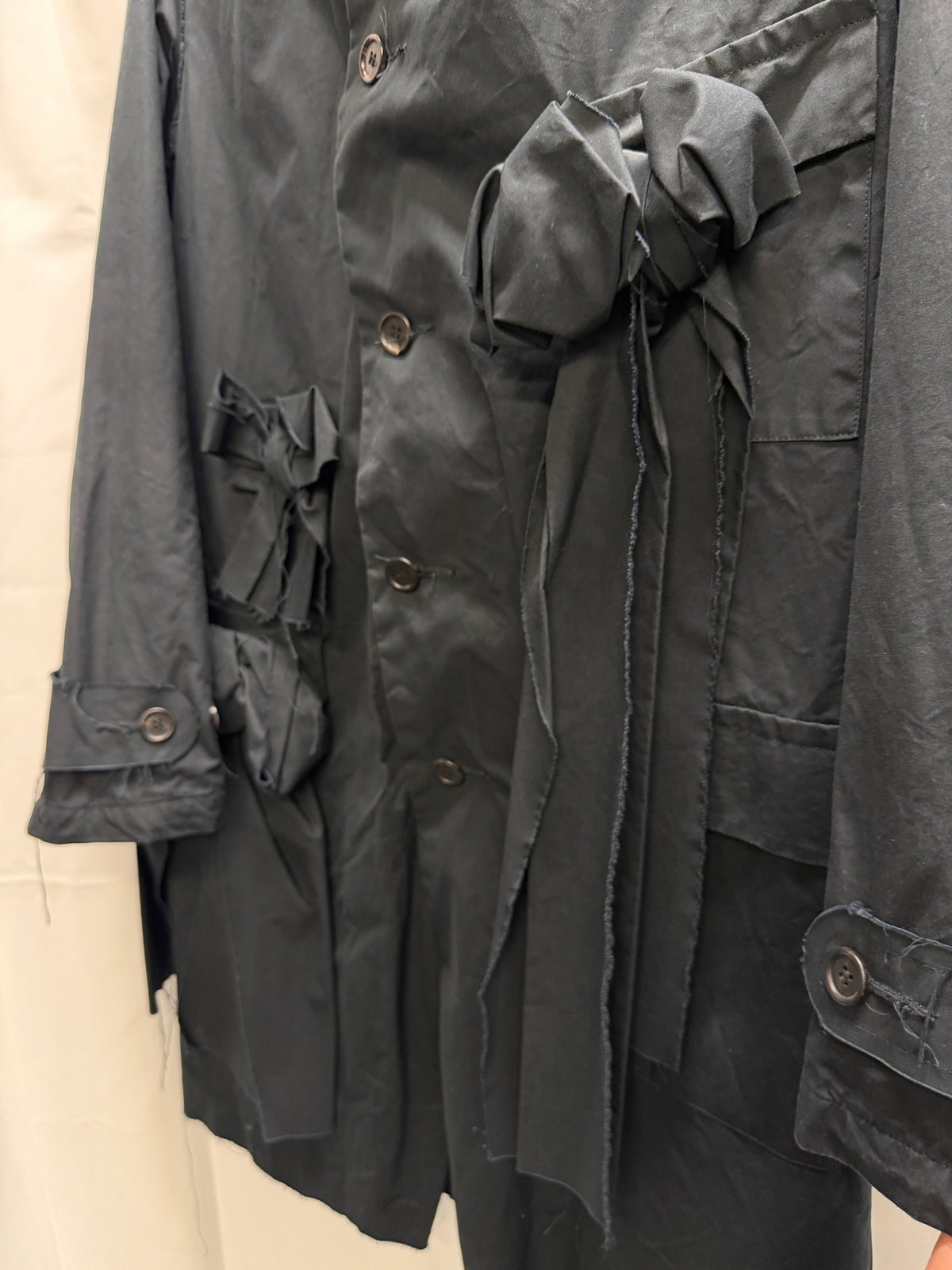 Elena Dawson Cotton Ventile Ribbon Rosette Coat (S)