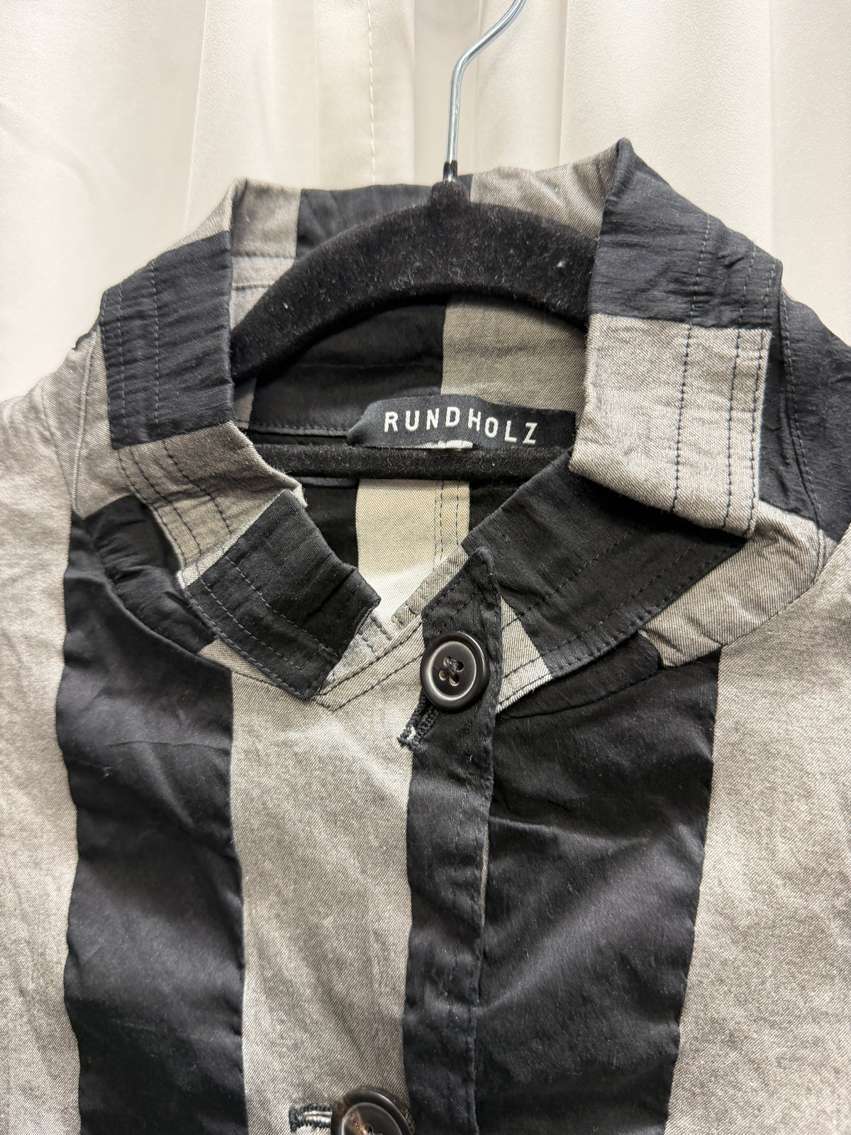 Rundholz Crinkle Stripe Tailored Blazer (S)