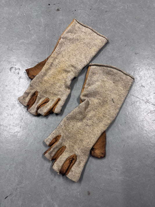 Undercover Knit + Leather Gloves