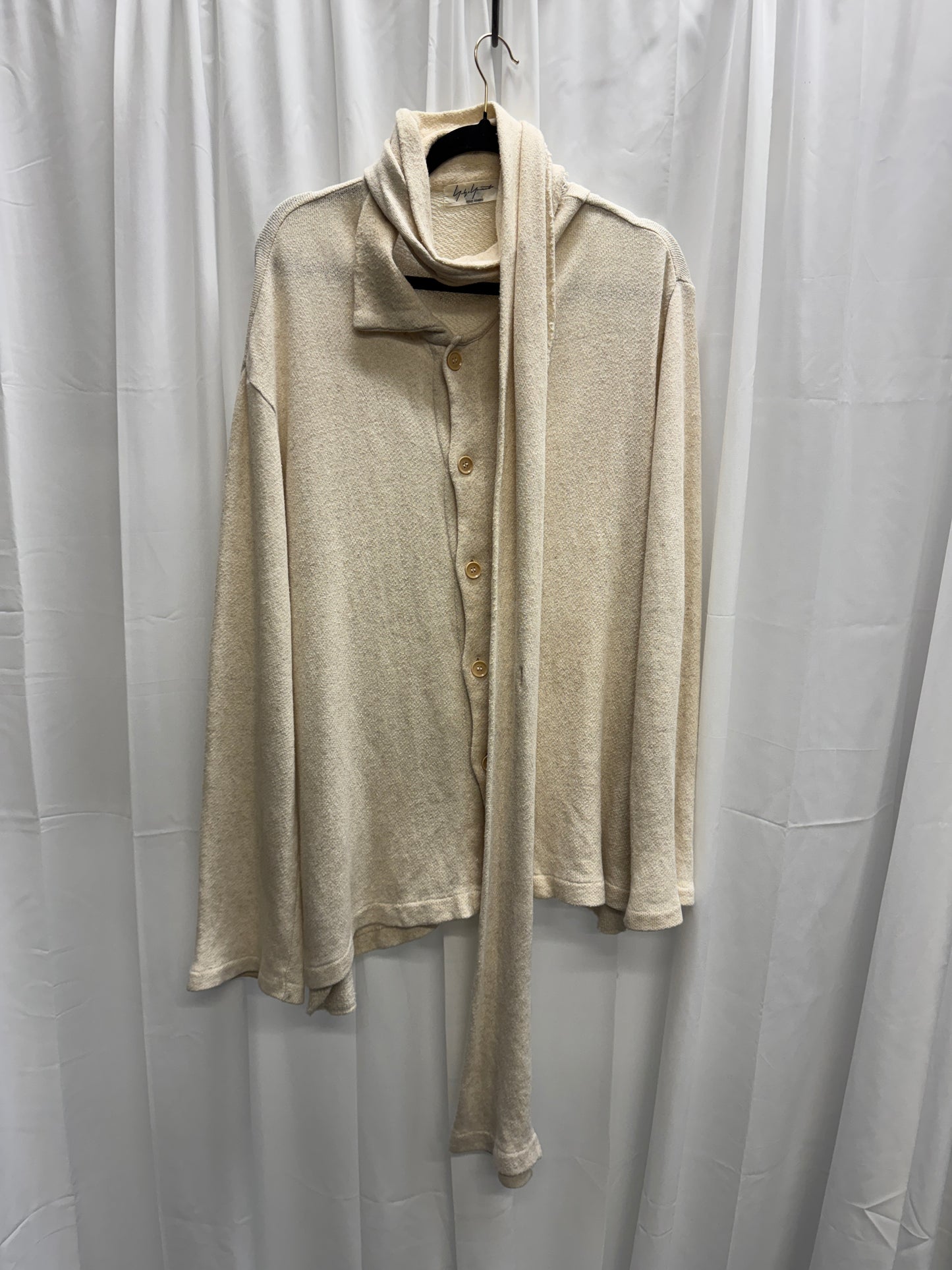 Yohji Yamamoto Pour Homme AW11 Attached Scarf Knit Shirt
