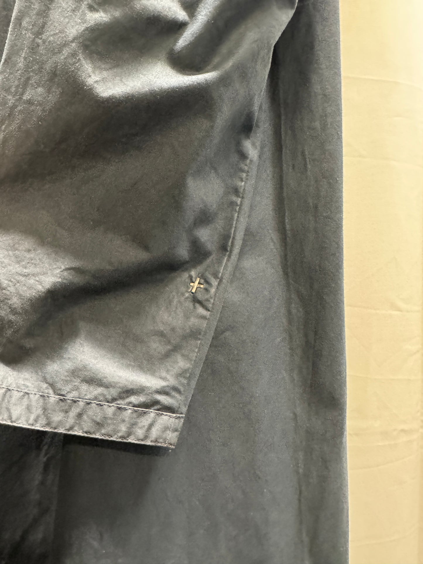 m.a+ waxed one piece hooded mac coat