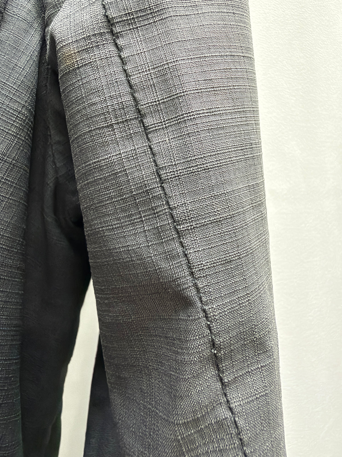 Carol Christian Poell SS06 'GM/2098 ORDER/109' Yellow Overlock Stitch Single Button Blazer (S)