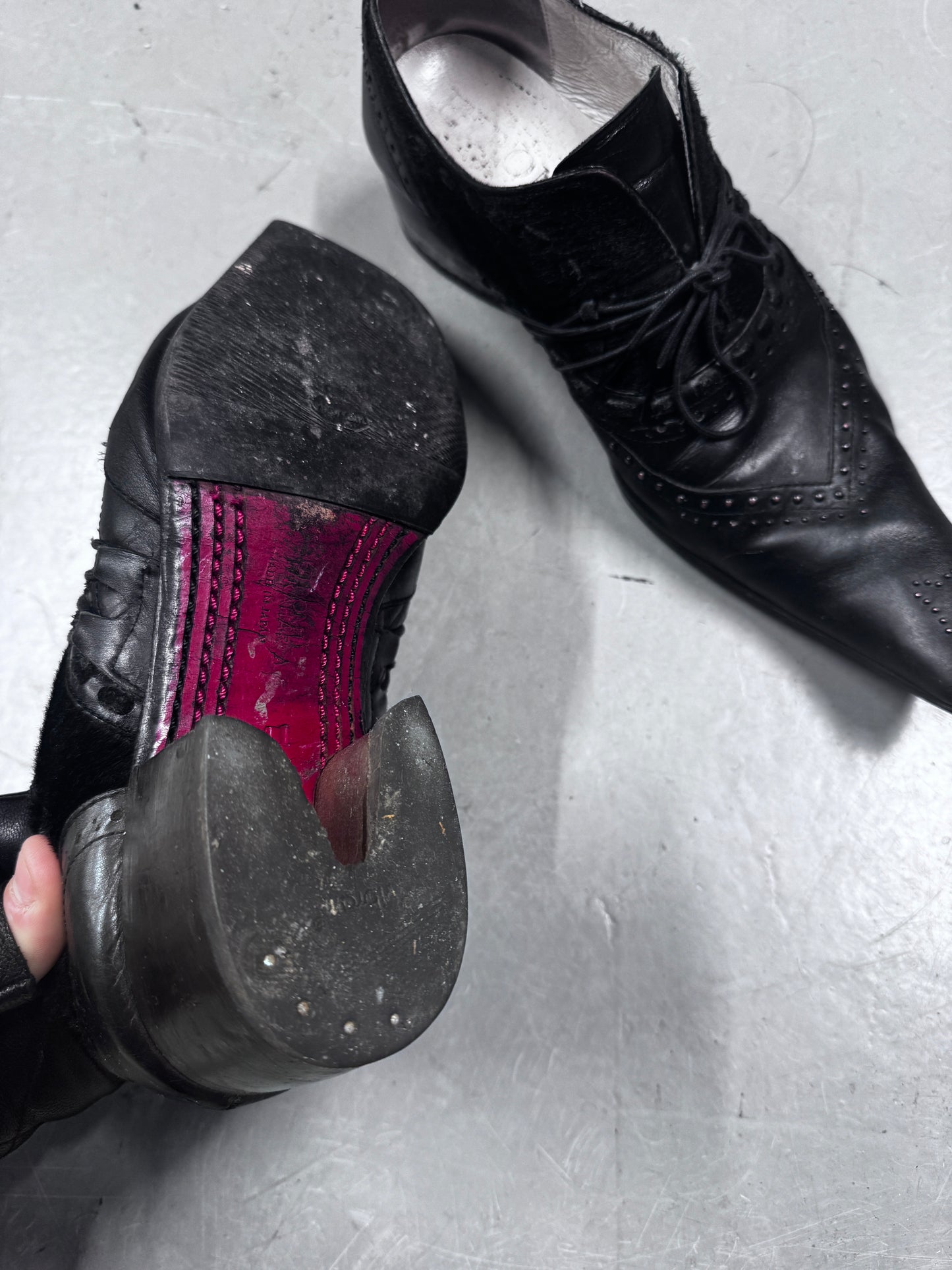 Hiromu Takahara Butter Knife Leather and Pony Shoe