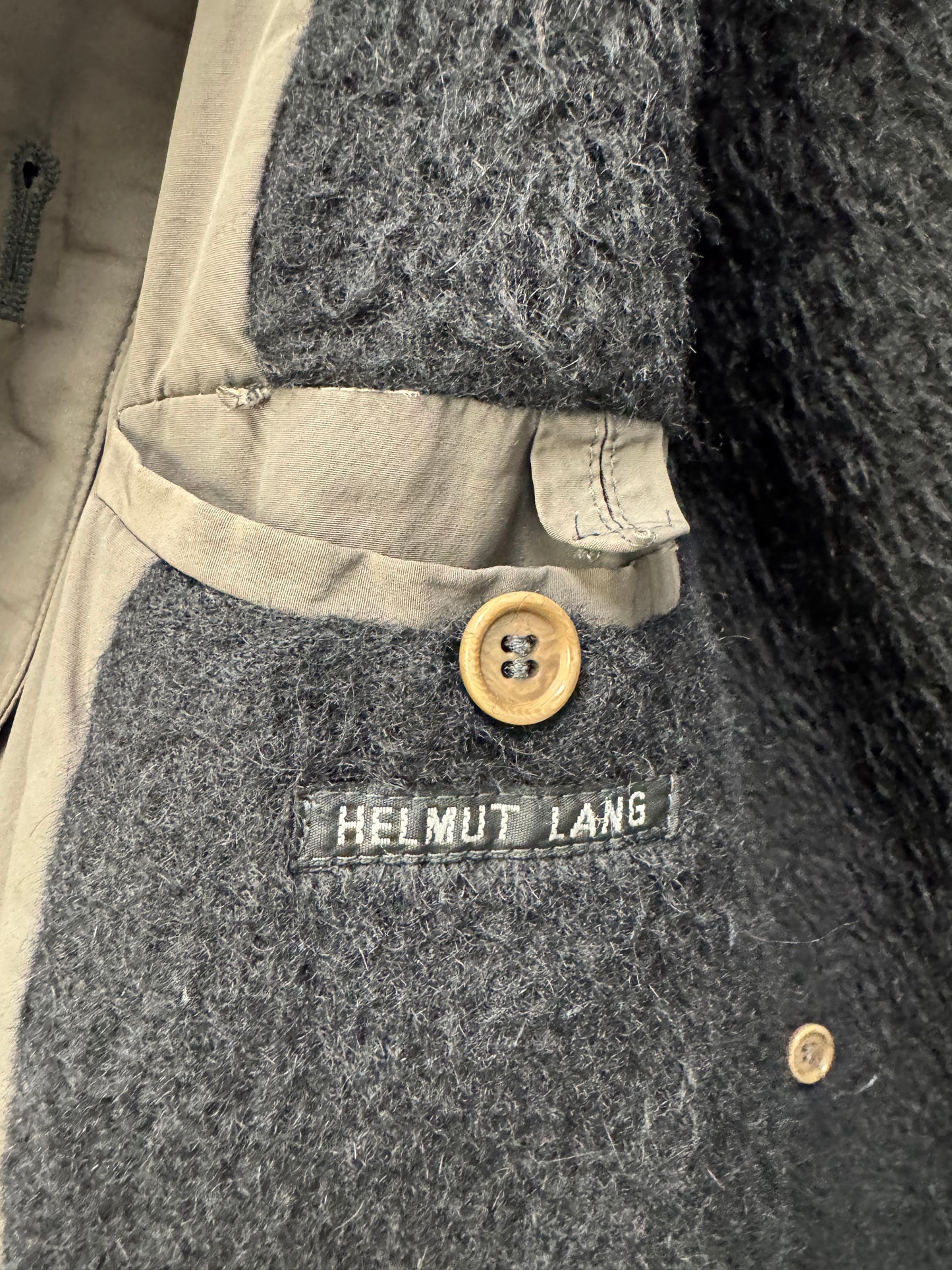Helmut Lang AW1999 Nylon Removable Fur Astro Jacket