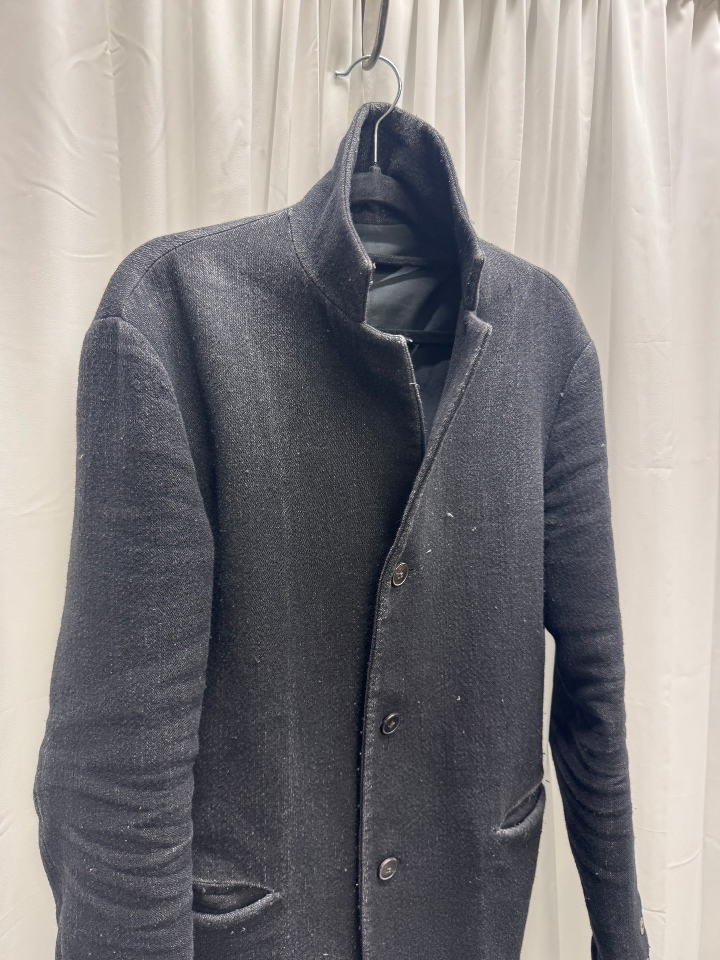 m.a+ woven wool anatomical tailored blazer jacket