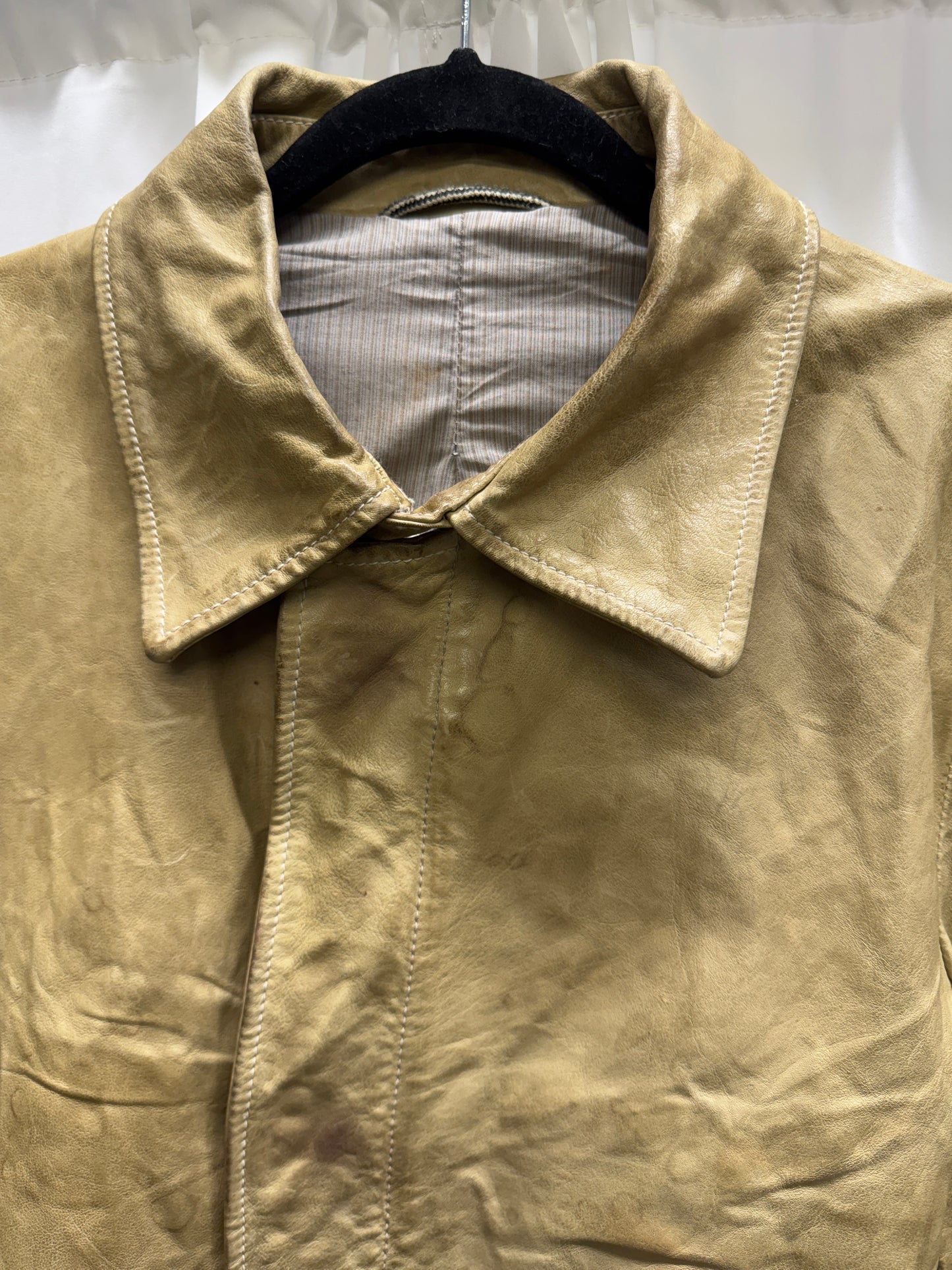 Carol Christian Poell S05 Dispossessed Patch Elbow Leather jacket