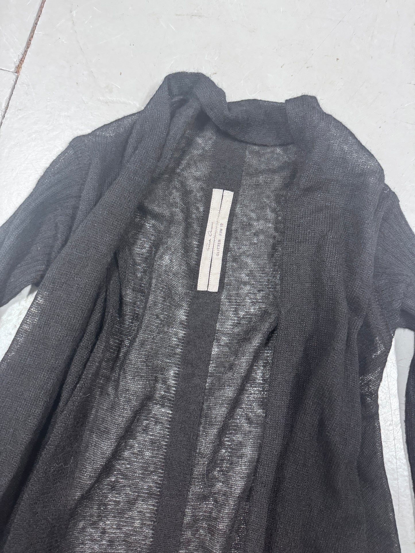 Rick Owens GLITTER Loose Weave Knit