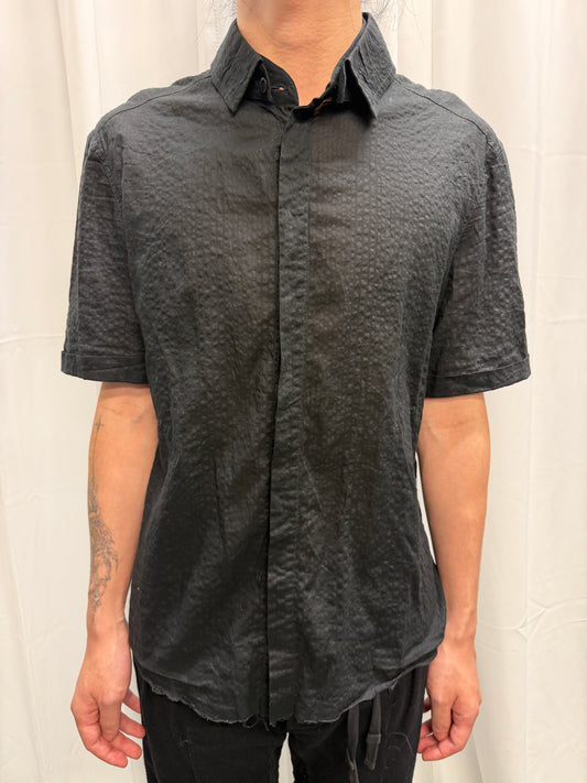 DEEPTI Layered Detachable Collar Raw Shirt