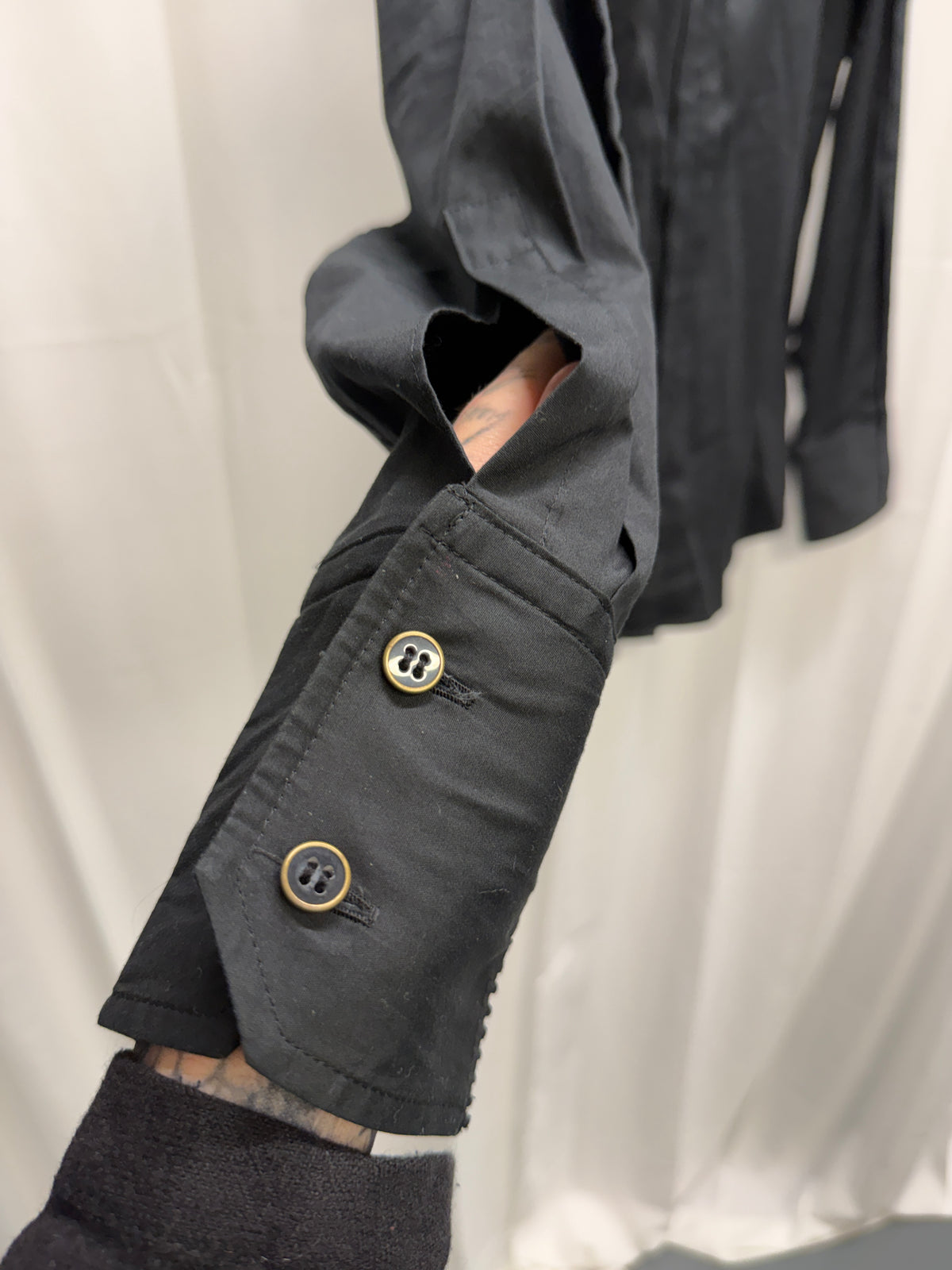 Yoshiyuki Konishi Ladder-Seam Hidden-Placket Zip Shirt (48)
