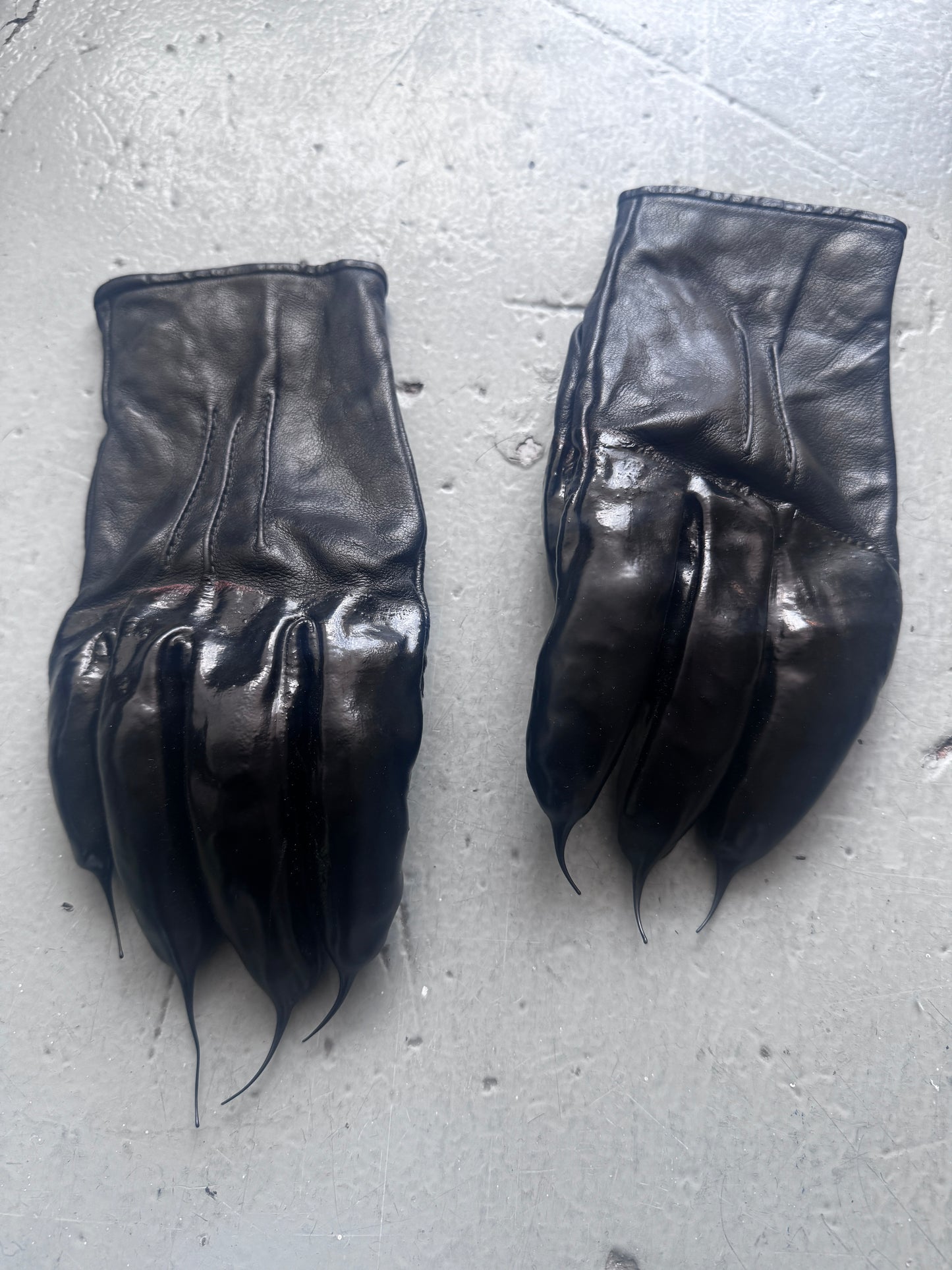 carol christian poell drip finger gloves