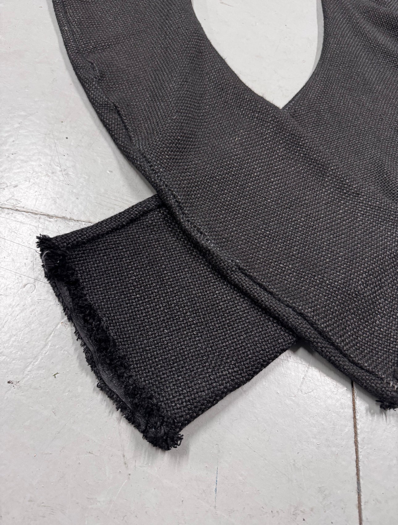 Zam Barrett Heavy Woven Spiral Banana Overlock Trousers