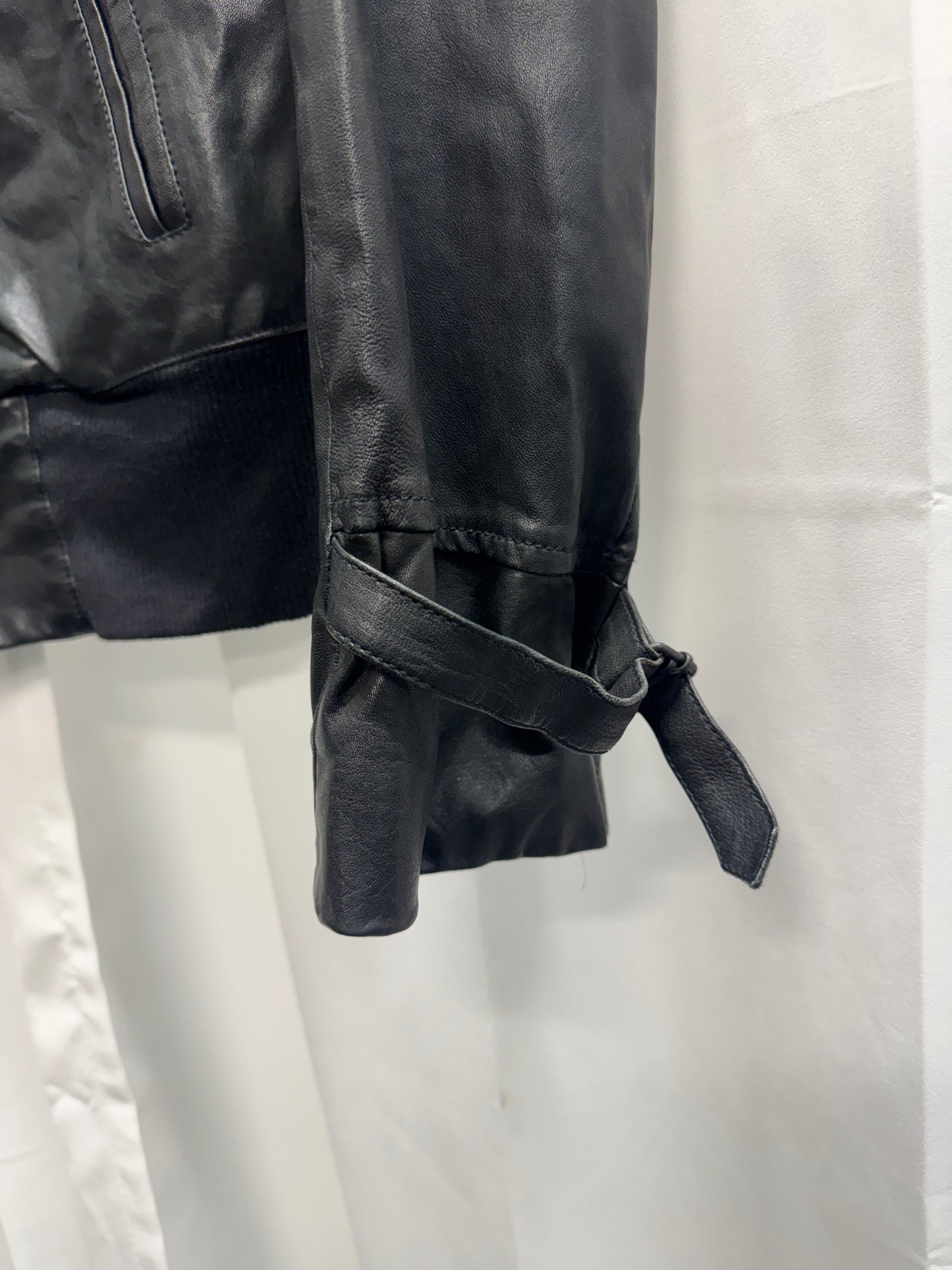 Ann Demeulemeester SS07 Runway Asymmetric Leather Bomber