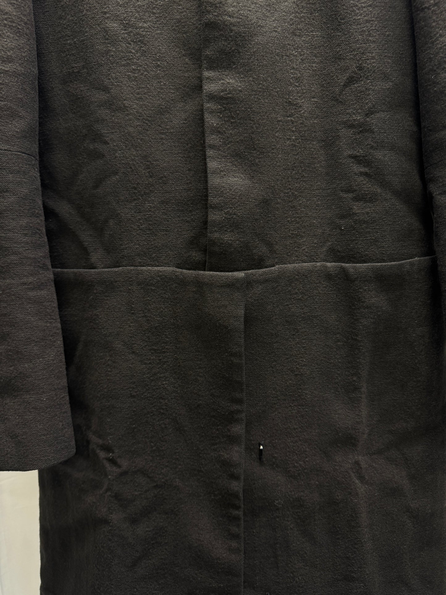 s/stere thick cashmere blend wing collar split coat