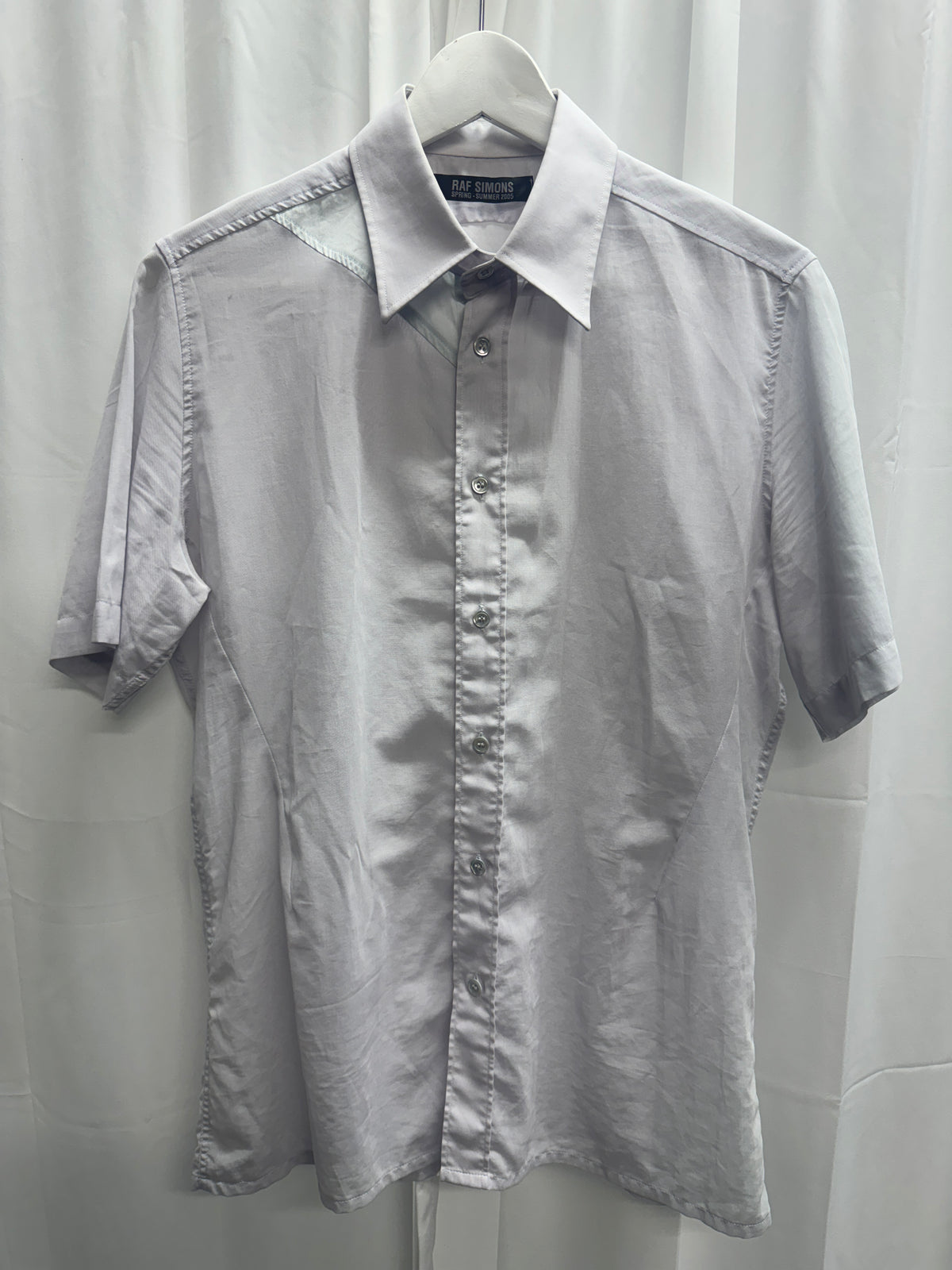 Raf Simons SS05 Strip Semi Sheer Shirt