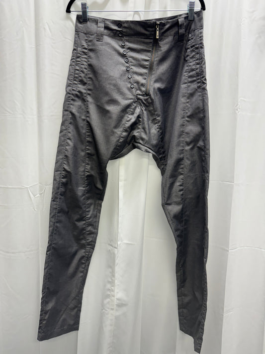 army of me asymmetric button detail trouser