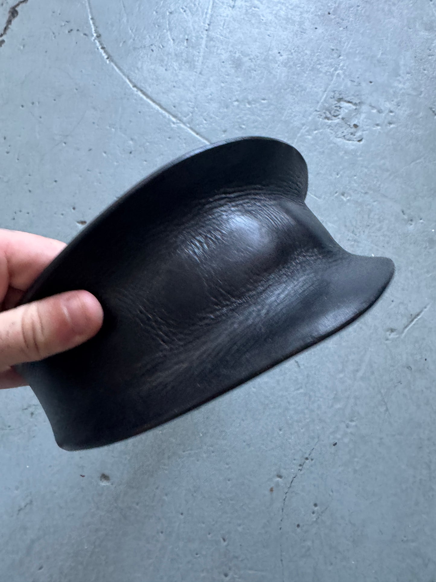 rick owens ss14 moulded leather visor cap