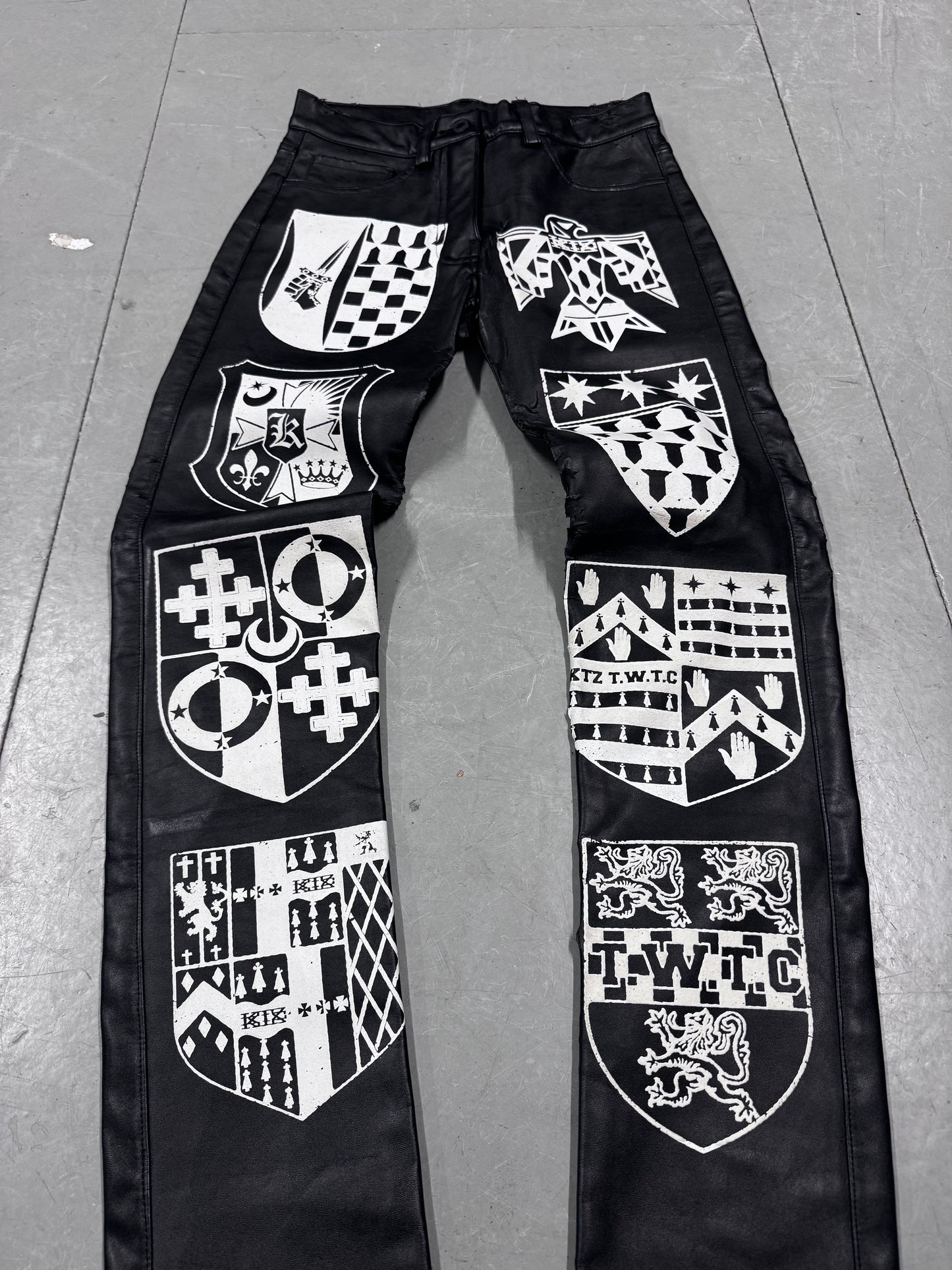 KTZ Heraldry Imitation Leather Trouser