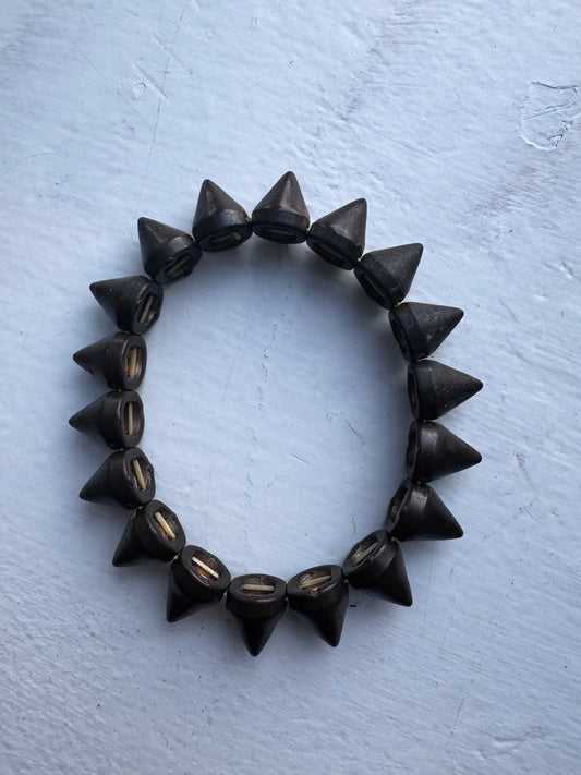 spiked bronze look bracelet