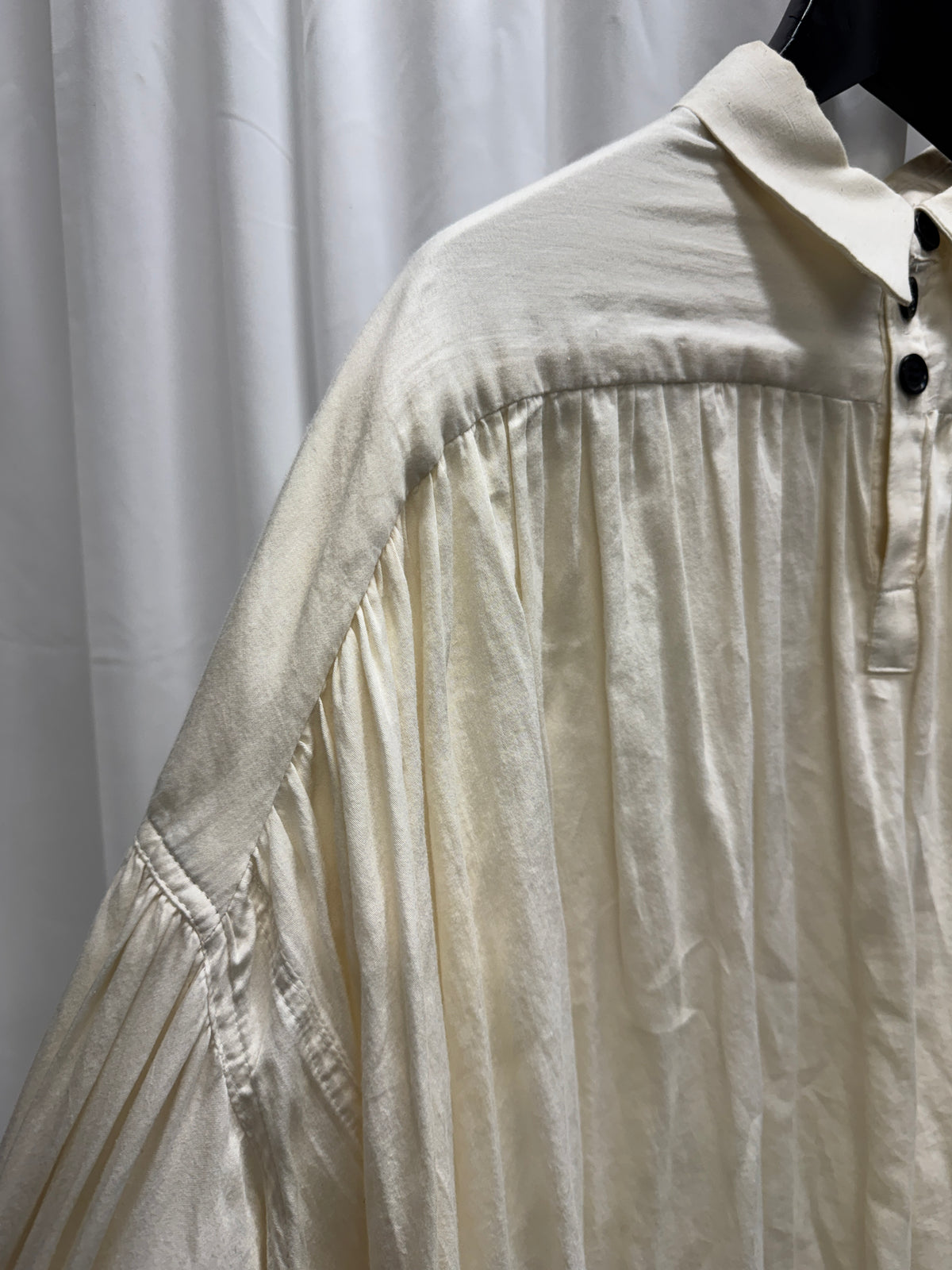 Christopher Nemeth — Extreme Volume Pleated & Gathered Cotton Lawn Shirt