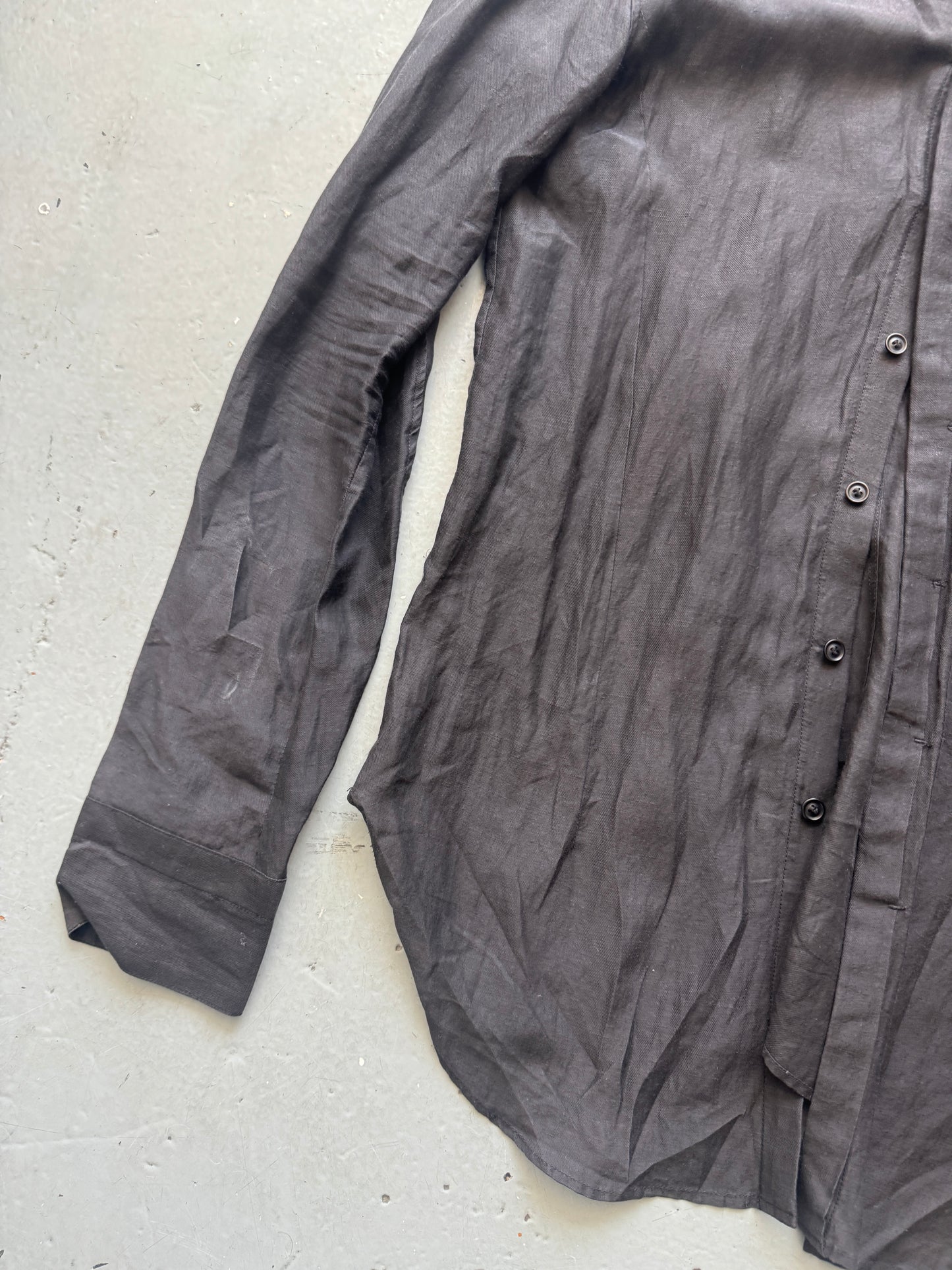 julius lightweight tulip neck shirt