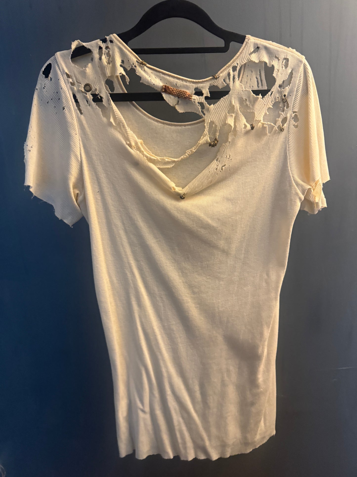 ifsixwasnine mudmax distress pierced tee