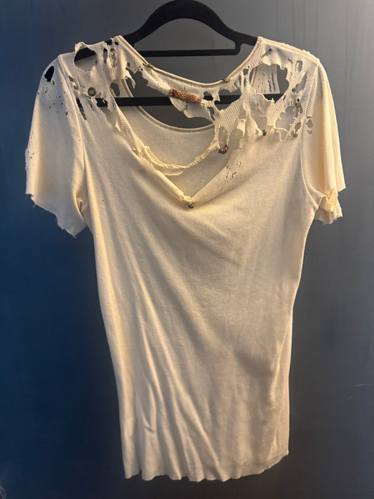ifsixwasnine mudmax distress pierced tee