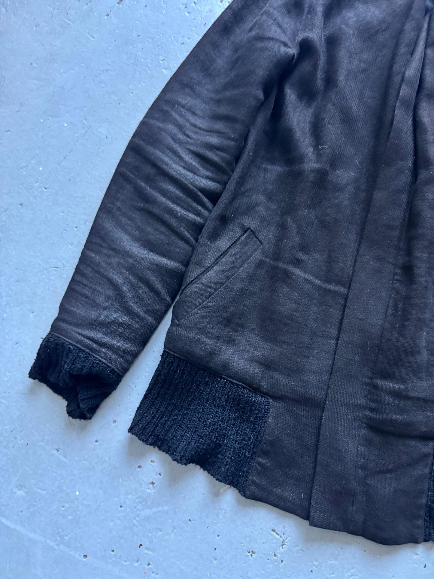 hraun cedric jacquemyn knit layer jacket