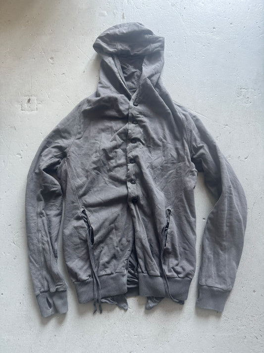 boris bidjan saberi aw09 curved button hoodie