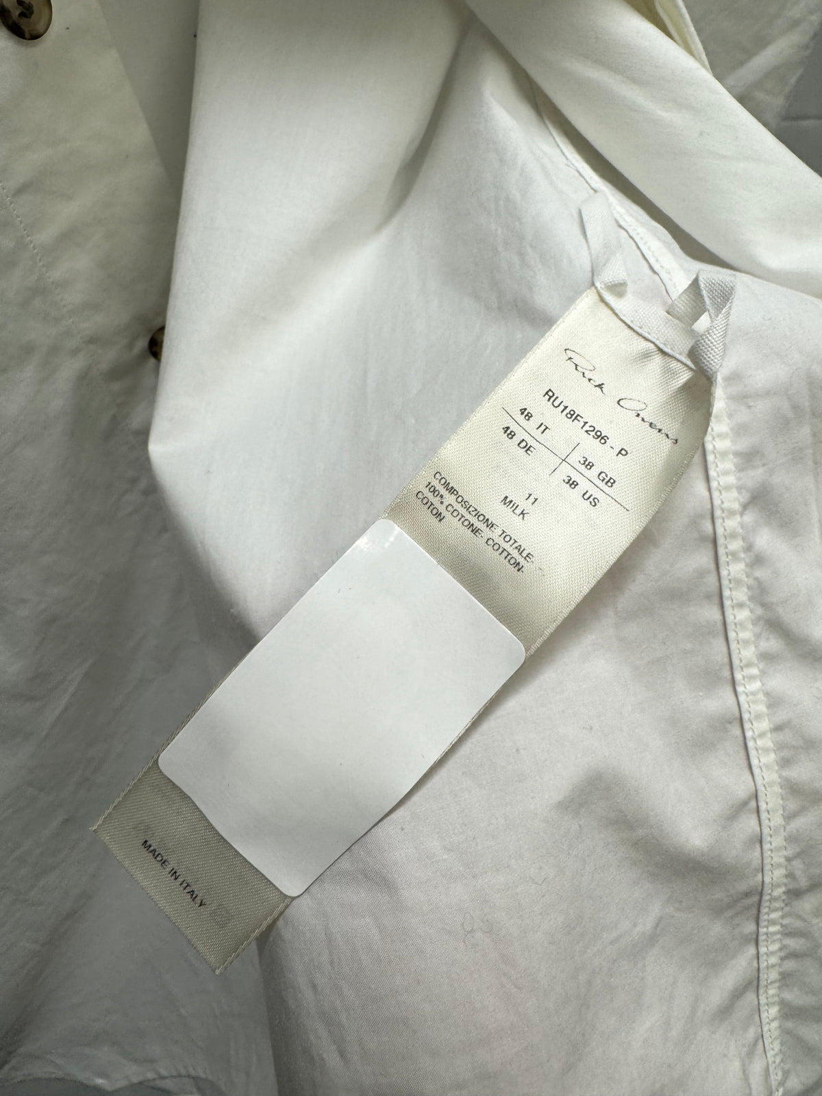Rick Owens AW18 Sisyphus Panel Shirt
