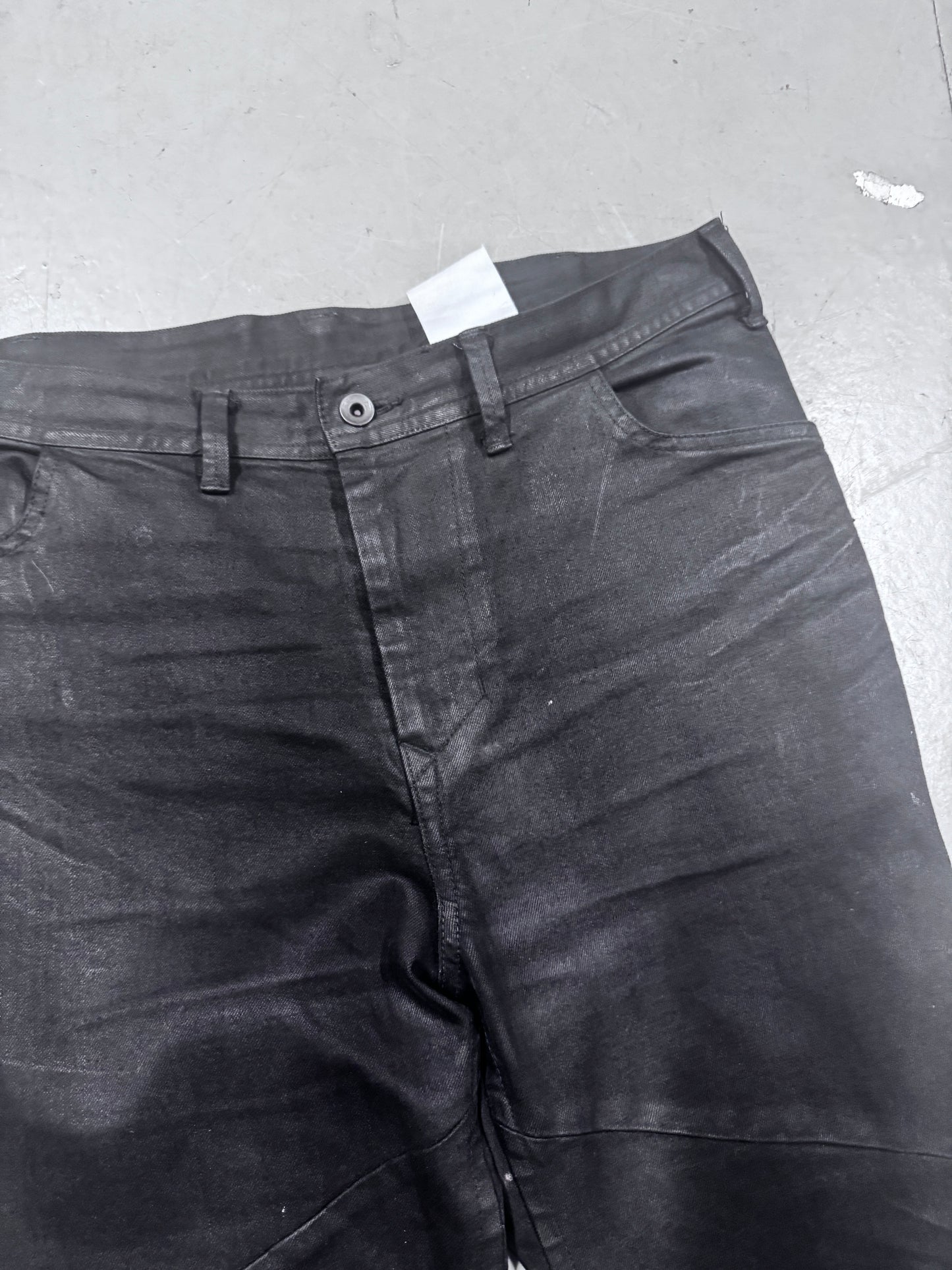 Julius SS17 Knives Layer Knee Waxed Jeans